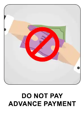 Do not pay advance payment